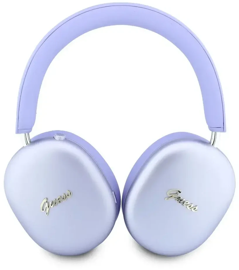 Guess Metallic Script Logo ENC belaidės ausinės, violetinės