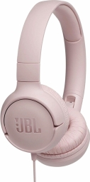 Lengvos ir patogios Ausinės JBL Tune 500 Pure Bass sound su mikrofonu rožinės