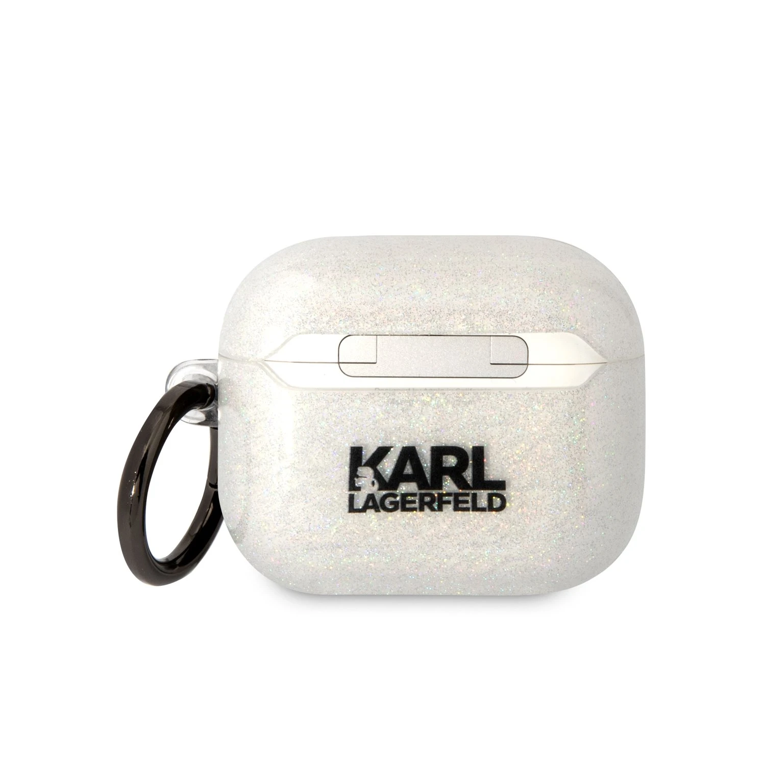 Karl Lagerfeld KLA3HNKCTGT Airpods 3 dėklas skaidrus Glitter Karl&Choupette