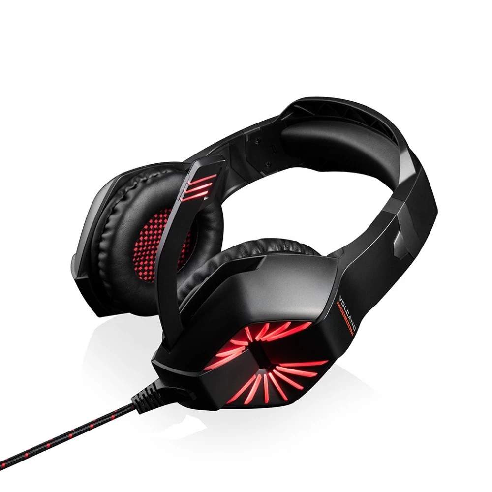 Žaidimų ausinės Modecom Volcano MC-839 Sword, LED, Juodos