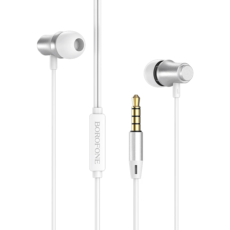 Oem „Borofone BM29“ ausinės su mikrofonu, sidabrinis