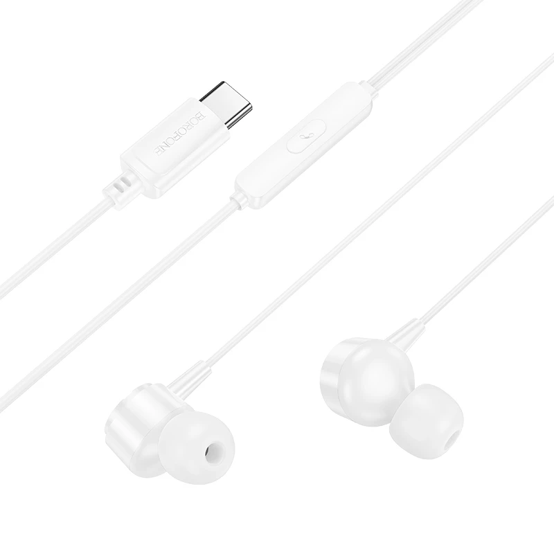 Borofone laisvų rankų įranga BM94 Sonar with microphone Type C (DAC) baltos spalvos