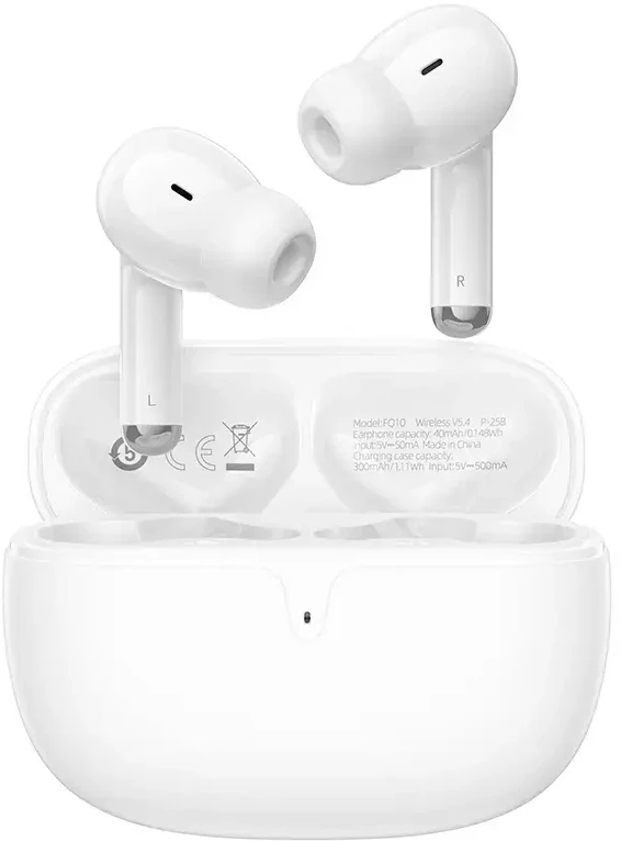 Oem Borofone TWS belaidės Bluetooth ausinės FQ10 Joyful baltos