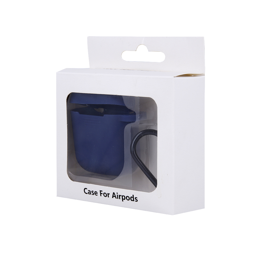 Greengo TelForceOne Dėklas ochronne su haczykiem do Airpods 1/2 tamsiai mėlyna