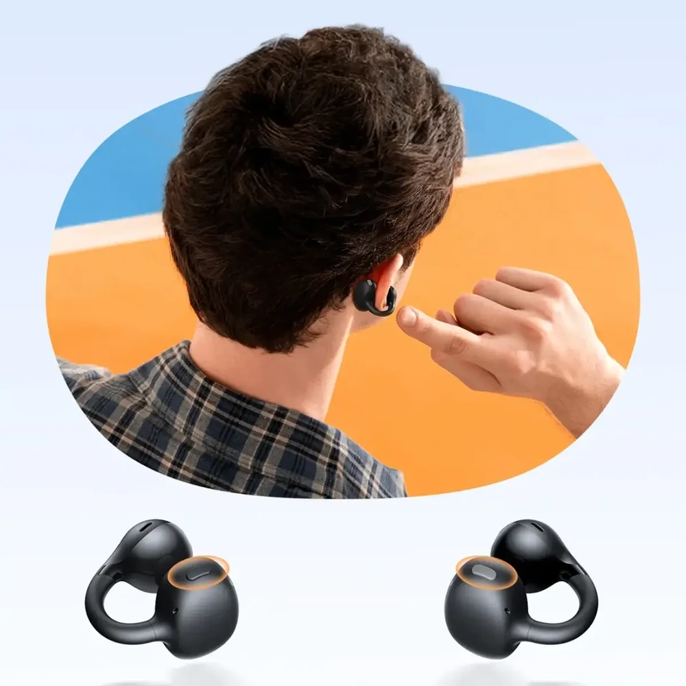 Baseus Belaidės Bluetooth 6.0 ausinės Bass BC1 su įkrovimo dėklu, juodos