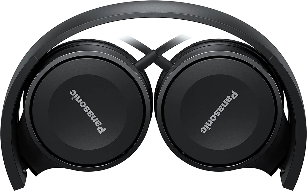 Stereofoninės ausinės su mikrofonu Panasonic RP-HF100ME-K, Juodos