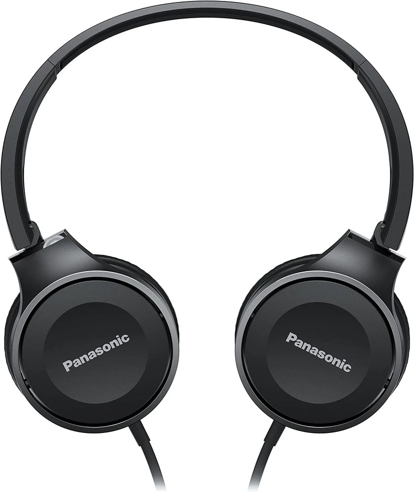 Stereofoninės ausinės su mikrofonu Panasonic RP-HF100ME-K, Juodos