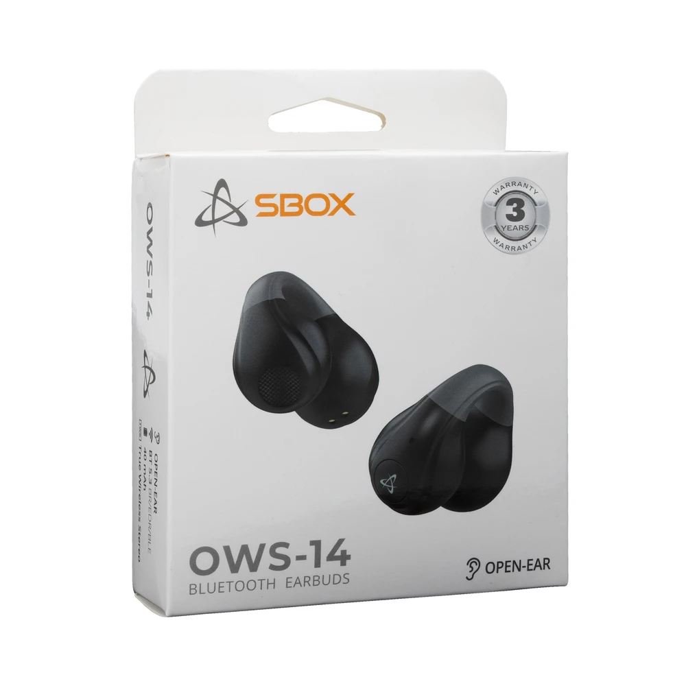 Ausinės Sbox EB-OWS14 Juodas
