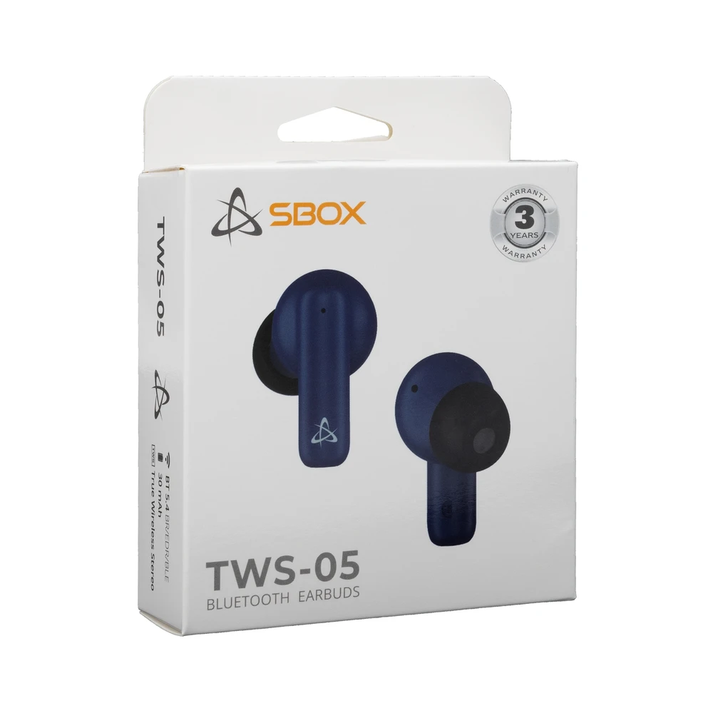 Ausinės Mėlyna Sbox EB-TWS05 Mėlyna