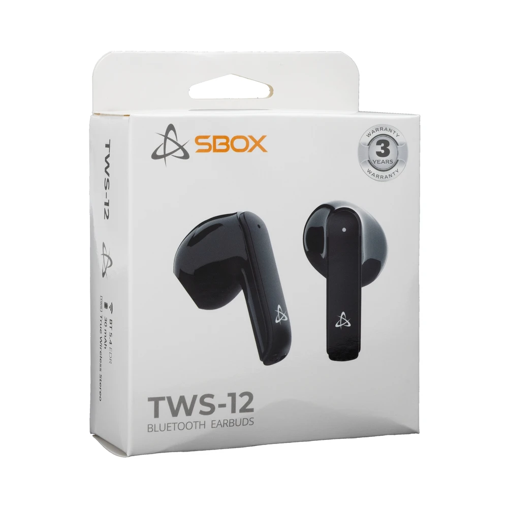 Ausinės Sbox EB-TWS12 Juodas