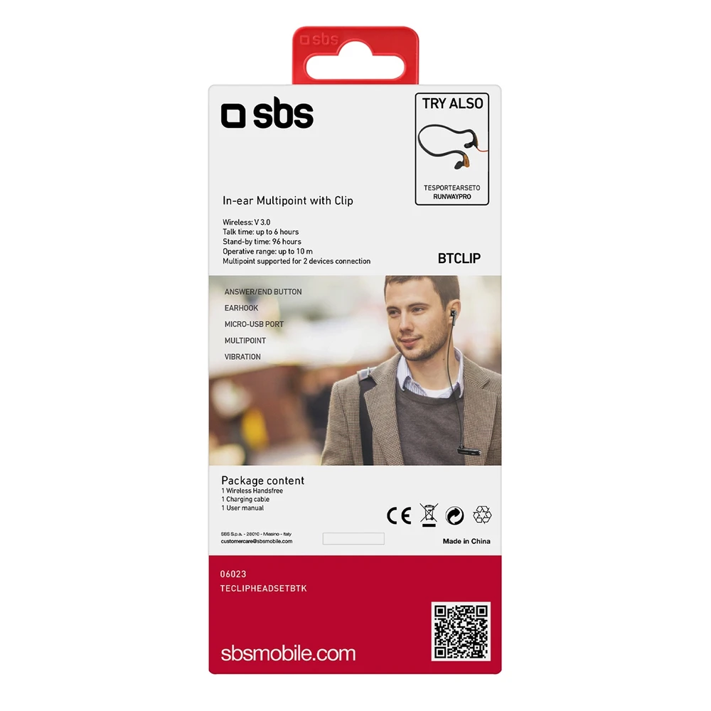 Ausinės SBS Bluetooth 3.0 Multi Point