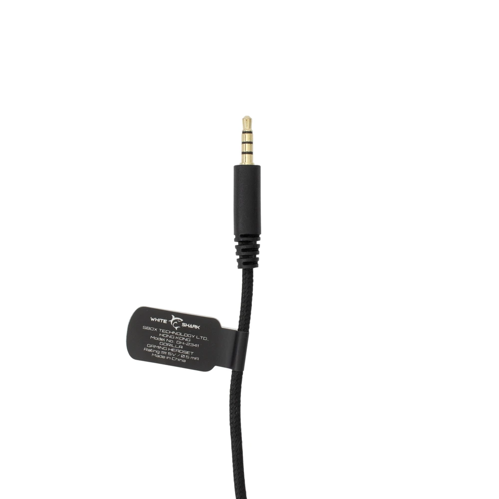 Ausinės White Shark Baltas Shark GH-2341 Gorilla juoda ir pilka