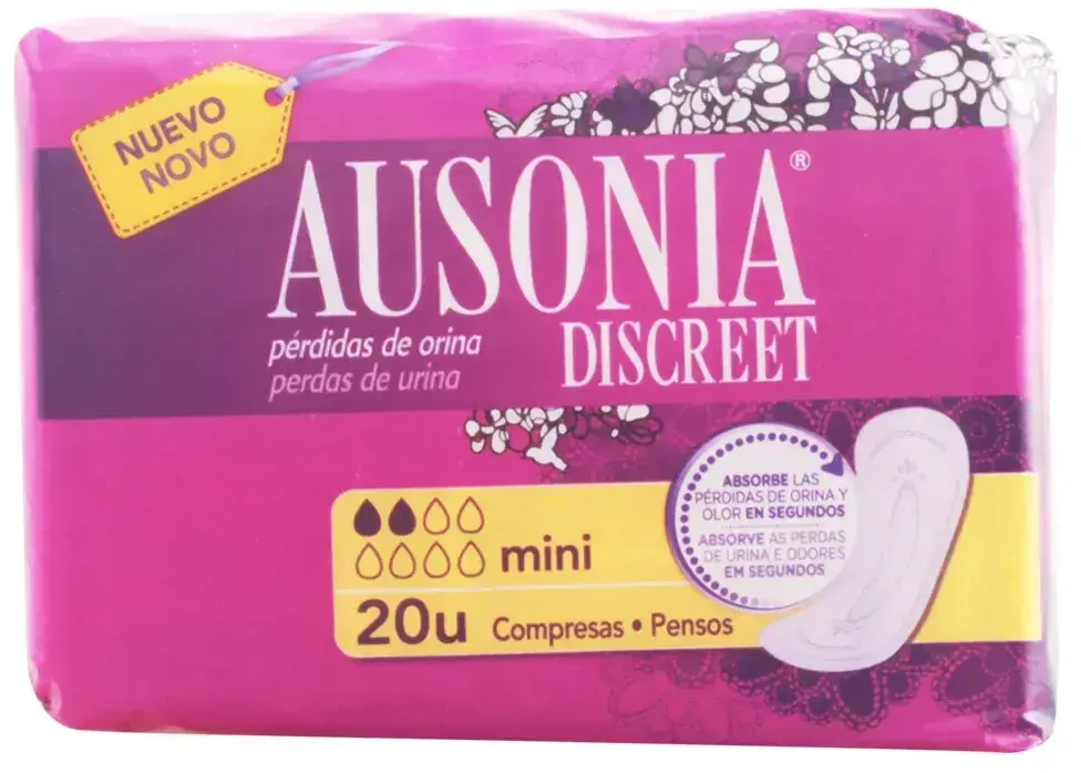 Ausonia Discreet Mini higieniniai rankšluosčiai 20 vnt