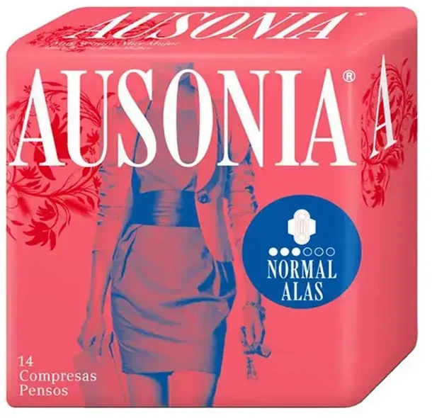 "Ausonia Normal" higieniniai įklotai su sparneliais 14 vienetų