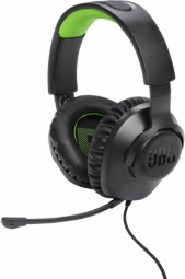 JBL Quantum 100X žaidimų ausinės, Juodos/Žalios spalvos