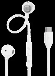 JBL Tune 305 ausienės, USB-C jungtis, Baltos spalvos