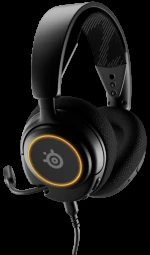 Ausinės žaidimams su mikrofonu SteelSeries Arctis Nova 3 Over-Ear, Juodos spalvos