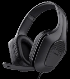 Juodos Trust GXT 417 Zirox ausinės su mikrofonu