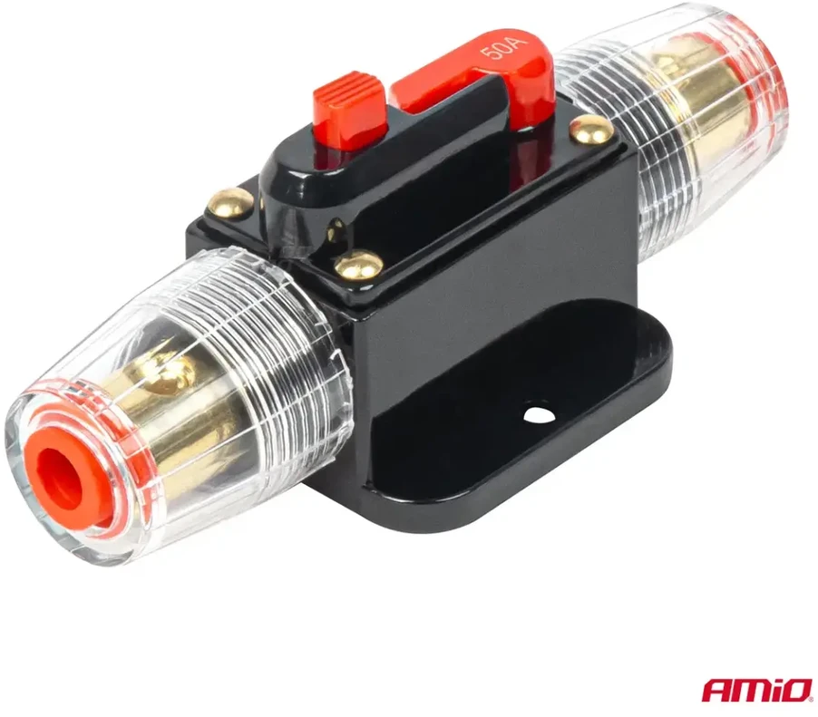 Automobilio automatinis saugiklis 50a 12v 24v 48v amio-03818