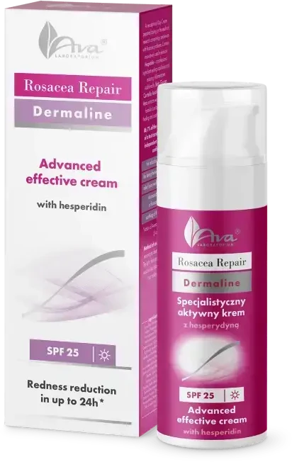 AVA LABORATORIUM_Rosacea Repair specializuotas aktyvus kremas su hesperidinu SPF25 50 ml
