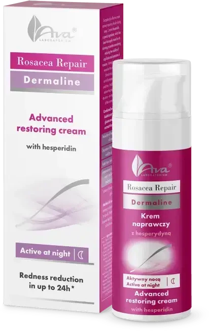 AVA LABORATORIUM_Rosacea Repair taisomasis naktinis kremas su hesperidinu 50ml