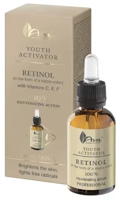 AVA LABORATORIUM Jaunystės aktyvatorius serumas su retinoliu 30 ml