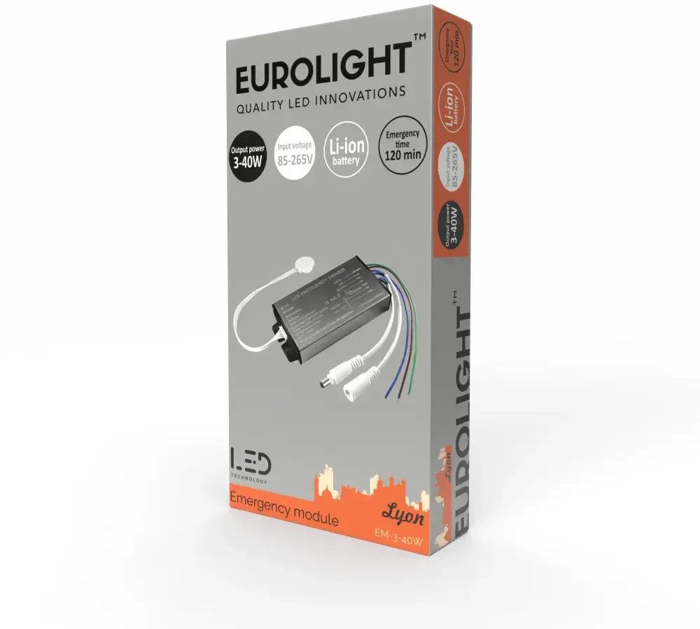Avarinis modulis LED 3-40W su test mygt, ir indika Eurolight