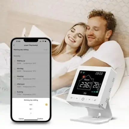 Avatto Smart, portable thermostat for boiler or thermo valves, Wi-fi TUYA + RF