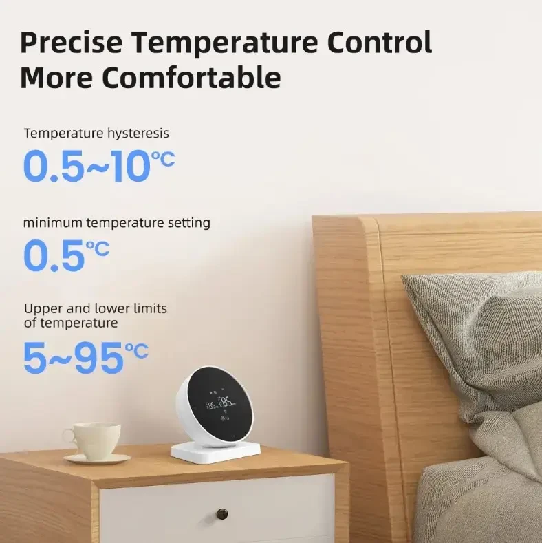 Avatto WT498 išmanusis Wi-Fi + RF termostatas