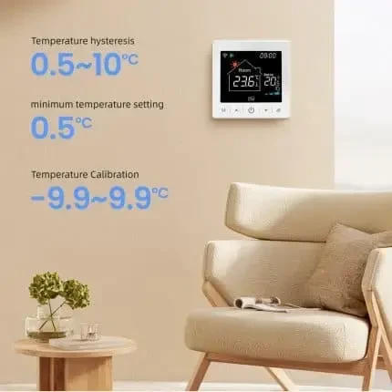 Avatto Smart, portable thermostat for boiler or thermo valves, Wi-fi TUYA + RF