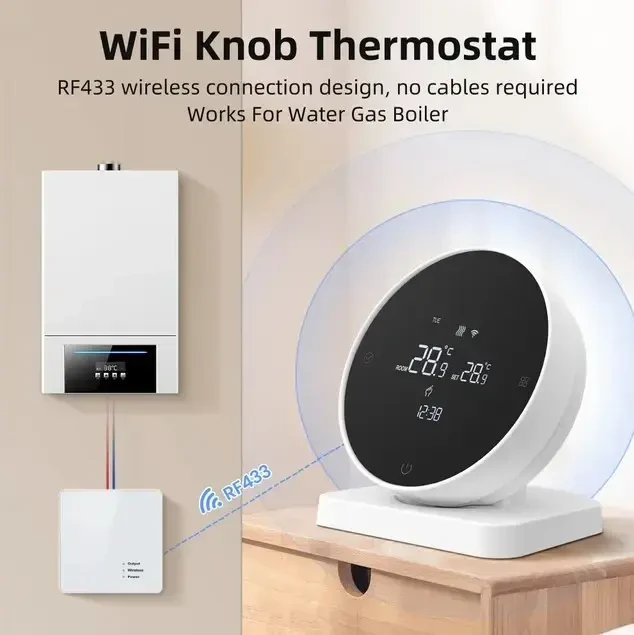 Avatto WT498 išmanusis Wi-Fi + RF termostatas