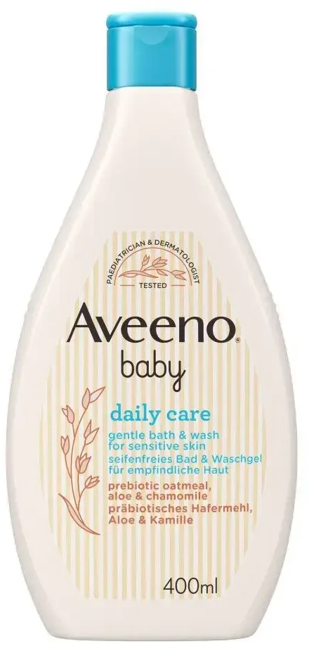 Aveeno Švelnus kūdikių prausiklis kasdienei priežiūrai ir vonios prausimuisi, 400 ml