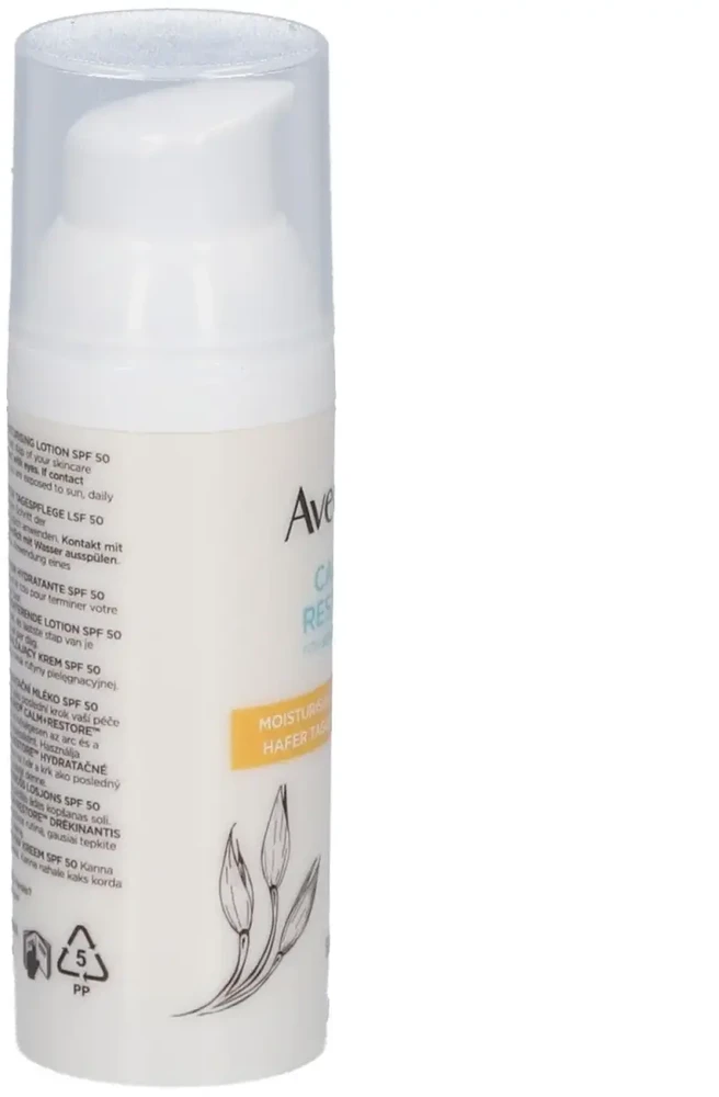 Aveeno drėkinamasis losjonas SPF 50 Calm+Restore (drėkinamasis losjonas) 50 ml
