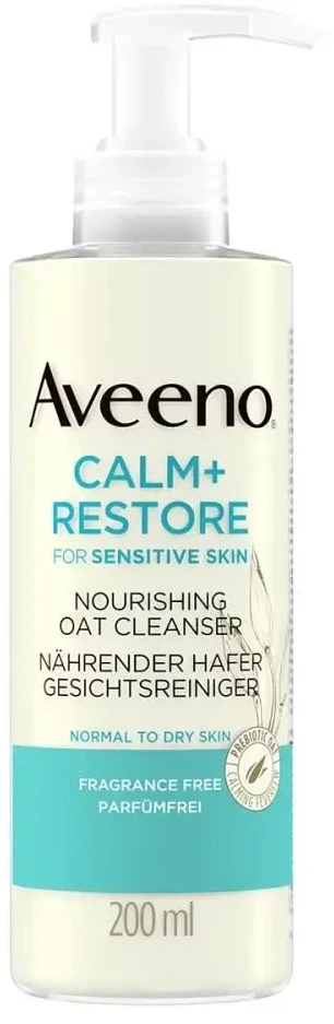 Aveeno Calm + Restore maitininantis Oat Valiklis Cleansing Kreminis