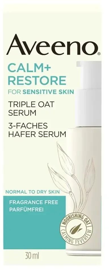 Aveeno Calm + Restore Triple Oat Serum odos serumas
