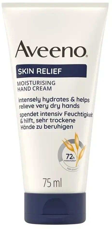 Aveeno Skin Relief Unscented Moisturizing Hand Kreminis (Moisturising Hand Kreminis) 75 ml