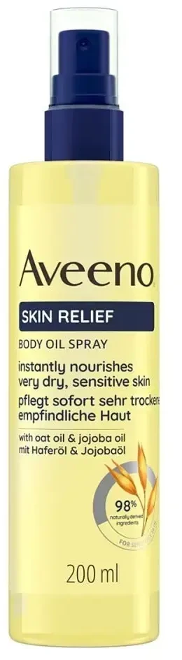 Aveeno Skin Relief Body Oil Purškiklis Body Oil unisex, 200 ml