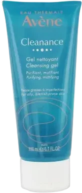 "Avéne Cleanance Gel Nettoyant Purifiant" valomasis matinio efekto gelis be muilo skirtas riebiai odai prižiūrėti 200ml