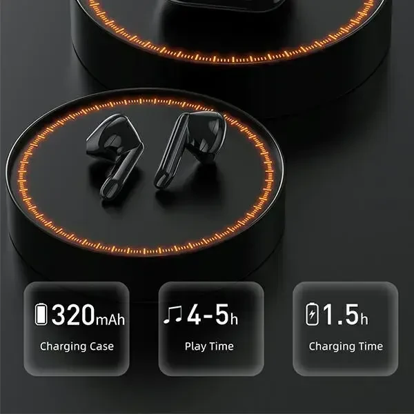 Awei Bluetooth 5.0 T36 TWS ausinės + įkrovimo stotelė balta