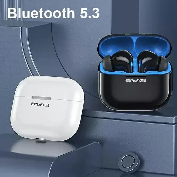 AWEI Bluetooth 5.3 T1 Pro+ Ausinės Docking Station juodos spalvos