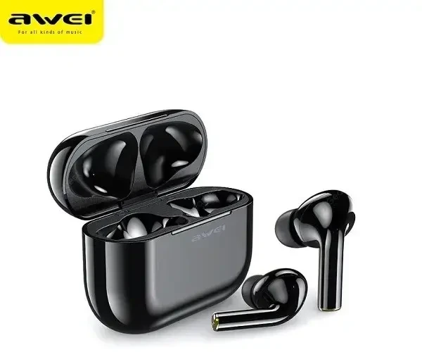 AWEI Bluetooth 5.0 T29 TWS ausinės + docking station juodos spalvos