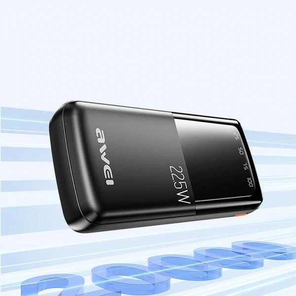 Išorinė baterija Power Bank Awei P13K PD20W/QC22.5W 20000mAh juoda