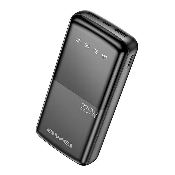 Išorinė baterija Power Bank Awei P13K PD20W/QC22.5W 20000mAh juoda