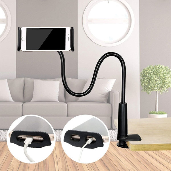 AWEI X3 desk mount 4″-10.5″ juodos spalvos long arm