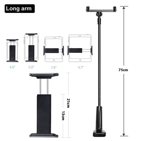 AWEI X3 desk mount 4″-10.5″ juodos spalvos long arm