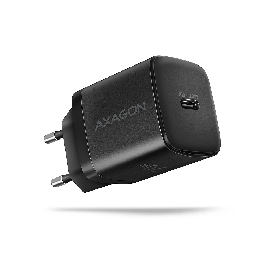 AXAGON ACU-PD20 sieninis pakrovėjas 1x QC3.0/AFC/FCP/PD type-C, 20W, juodas