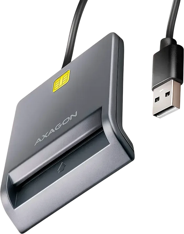 AXAGON CRE-SM3T USB išmaniųjų kortelių skaitytuvas