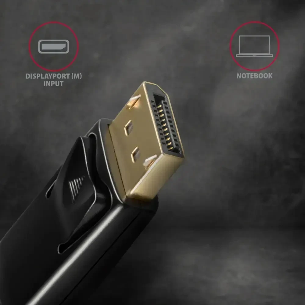 AXAGON | Aktyvus kabelis | DisplayPort prie HDMI | 1,8 m