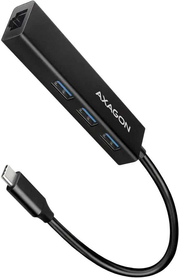 „Axagon HMC-GL3A SuperSpeed USB-C“ šakotuvas + gigabito LAN jungtis