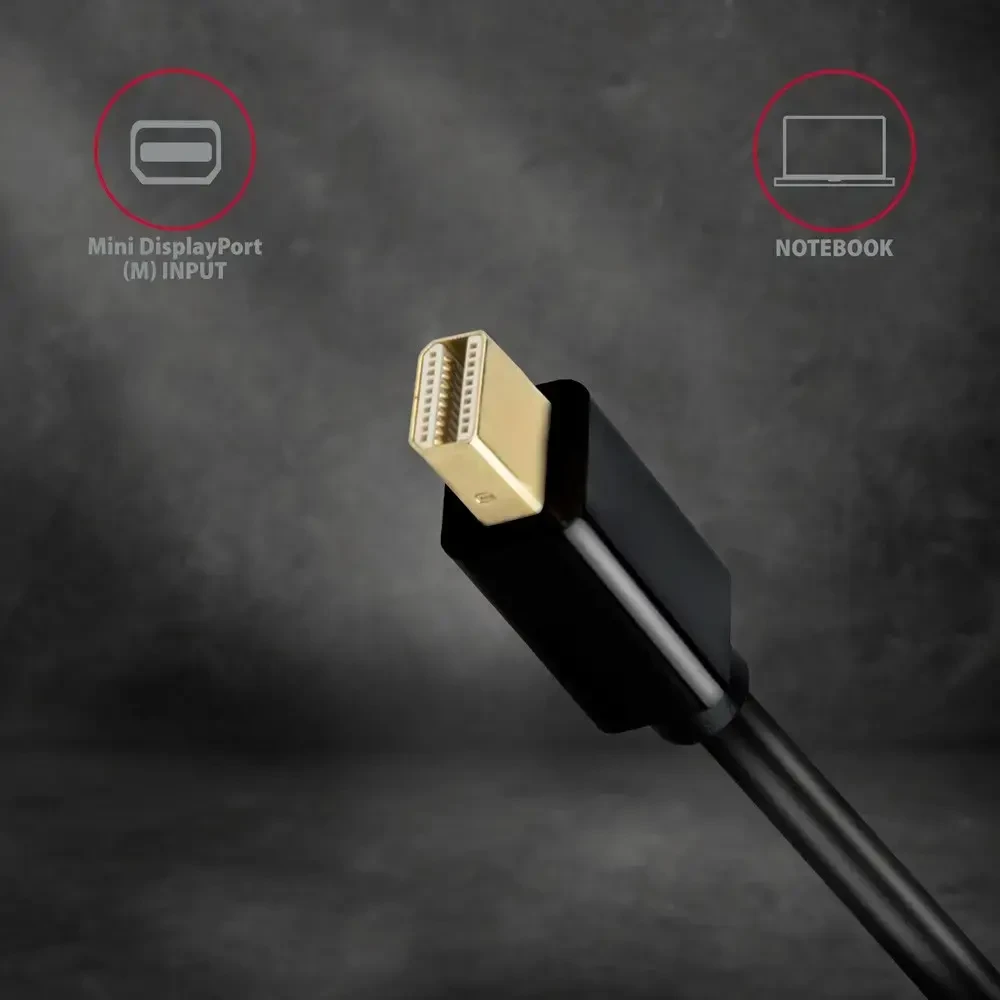 AXAGON RVDM-HI14N aktyvus adapteris MiniDP į HDM